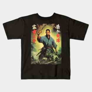 Will Smith as japanese samurai, funny movie poster Kids T-Shirt